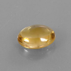 Citrino amarillo natural de 2,77 ct, corte óvalo, transparente