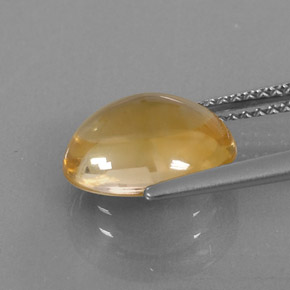 Citrino amarillo natural de 3,28 ct, corte óvalo, transparente