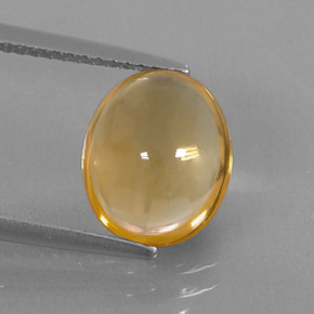 Citrino oro natural de 2,76 ct, corte óvalo, transparente