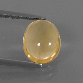 Citrino oro natural de 2,52 ct, corte óvalo, transparente