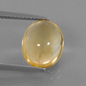 Citrino oro natural de 3,01 ct, corte óvalo, transparente