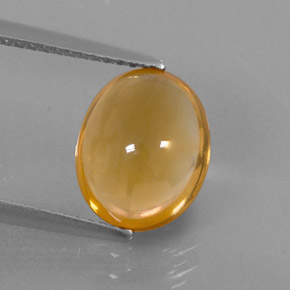 Citrino amarillo natural de 2,62 ct, corte óvalo, transparente