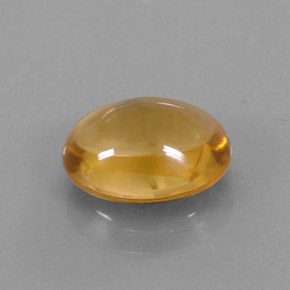 Citrino amarillo natural de 2,62 ct, corte óvalo, transparente