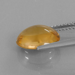 Citrino amarillo natural de 2,62 ct, corte óvalo, transparente