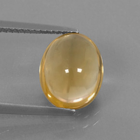 Citrino oro natural de 2,87 ct, corte óvalo, transparente