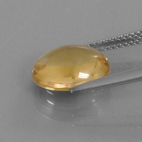 Citrino oro natural de 2,87 ct, corte óvalo, transparente