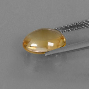 Citrino amarillo natural de 2,22 ct, corte óvalo, transparente