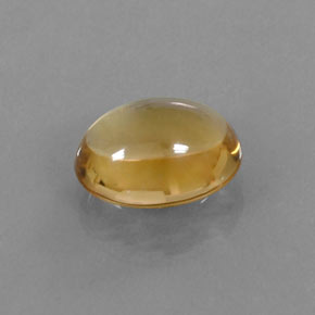 Citrino amarillo dorado natural de 3,32 ct, corte óvalo, transparente