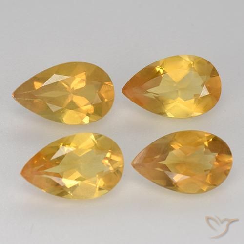 2.71ctw Natural Bright Gold  Citrino, En forma de pera, VVS-VS