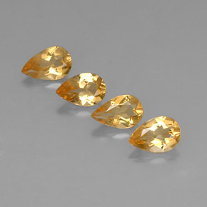 Gemas de citrino oro natural de  ct, en forma de pera, VVS