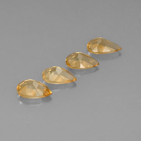 Gemas de citrino oro natural de  ct, en forma de pera, VVS
