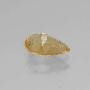 Citrino amarillo natural de 0,69 ct, en forma de pera, VVS