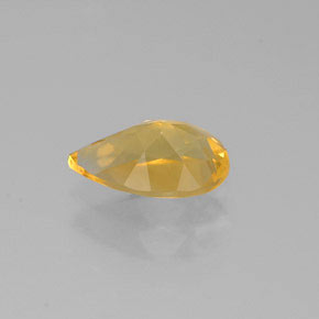 Citrino amarillo natural de 0,65 ct, en forma de pera, VVS
