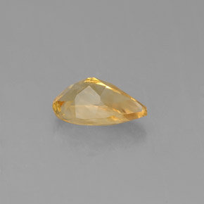 Citrino amarillo natural de 0,74 ct, en forma de pera, VVS