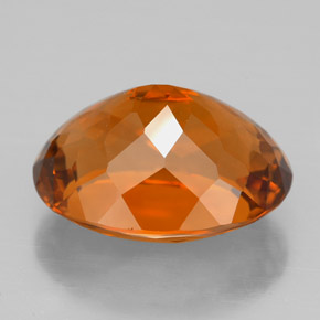 Citrino naranja natural de 8,38 ct, corte óvalo, VVS
