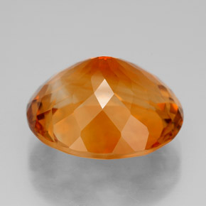 Citrino naranja natural de 11,01 ct, corte óvalo, IF