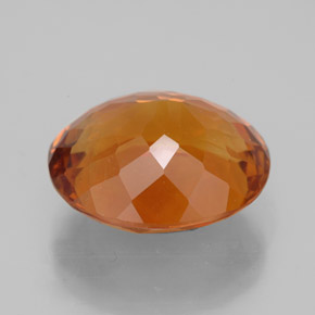 Citrino naranja natural de 8,94 ct, corte óvalo, IF
