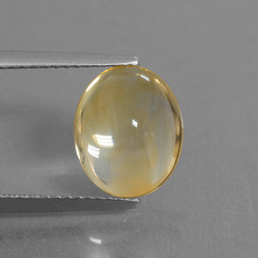 Citrino oro natural de 3,21 ct, corte óvalo, transparente