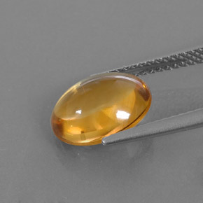 Citrino oro natural de 2,94 ct, corte óvalo, transparente