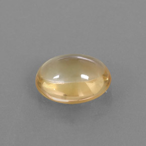 Citrino amarillo natural de 3,01 ct, corte óvalo, transparente