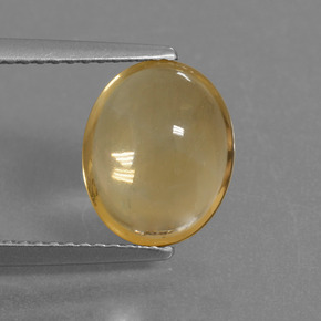 Citrino oro natural de 2,65 ct, corte óvalo, transparente