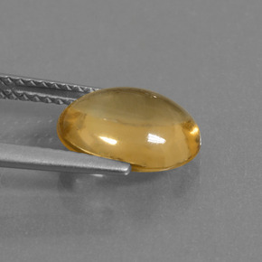 Citrino oro natural de 2,65 ct, corte óvalo, transparente