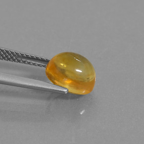 Citrino oro natural de 2,48 ct, corte óvalo, transparente