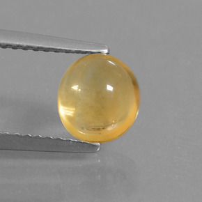 Citrino amarillo natural de 1,71 ct, corte óvalo, transparente