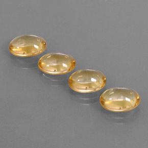 Gemas de citrino dorado natural de 8,20 ct, corte óvalo, transparente