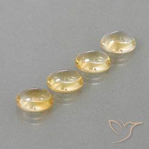 Gemas de Citrino Gold  natural de 9.24 ct, Ovalada, Transparente