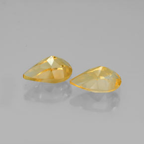 Gemas de citrino amarillo natural de  ct, en forma de pera, VVS