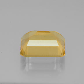 Citrino amarillo natural de 2,23 ct, corte esmeralda, VS