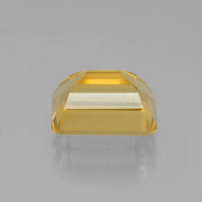 Citrino amarillo natural de 2,29 ct, corte esmeralda, VS