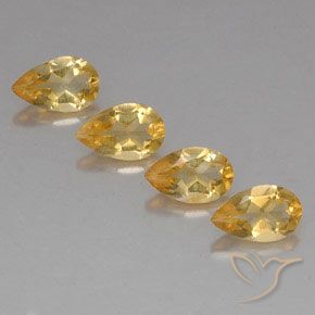 2.79ctw Natural Medium Gold  Citrino, En forma de pera, VVS-VS