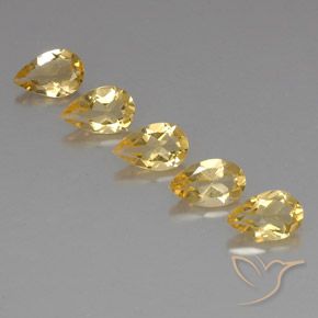 3.55ctw Natural Gold  Citrino, En forma de pera, VVS-VS