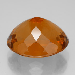 Citrino Naranja amarillo natural de 10.25 ct, Corte Óvalo, VVS-VS