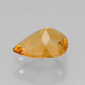 Citrino Dorado amarillo natural de 1.51 ct, En forma de pera, VVS