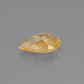 Citrino amarillo natural de 0,67 ct, en forma de pera, VVS-VS