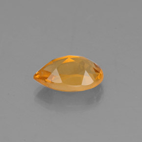 Citrino amarillo natural de 0,78 ct, en forma de pera, VVS-VS
