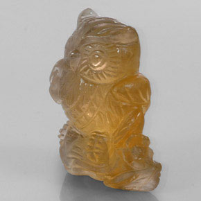 Citrino amarillo natural de 38,99 ct, transparente, transparente / translúcido