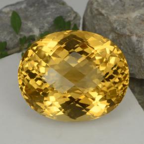 Citrino Amarillo dorado natural de 48.19 ct, Corte Óvalo, VVS