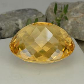 Citrino Amarillo dorado natural de 48.19 ct, Corte Óvalo, VVS
