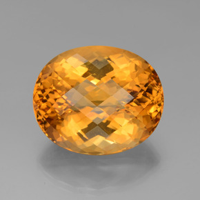 Citrino oro natural de 60,77 ct, corte óvalo, VVS