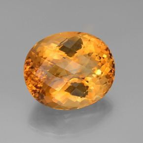 Citrino oro natural de 60,77 ct, corte óvalo, VVS