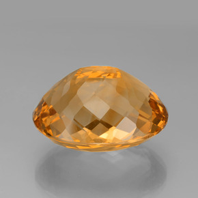Citrino oro natural de 60,77 ct, corte óvalo, VVS