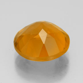 Citrino amarillo natural de 4,40 ct, corte redondo, VVS
