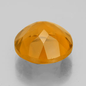Citrino oro natural de 4,60 ct, corte redondo, VVS