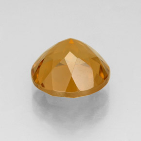 Citrino amarillo natural de 2,36 ct, corte redondo, VVS-VS