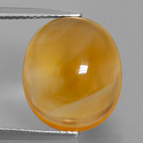 Citrino amarillo natural de 8,07 ct, corte óvalo, transparente
