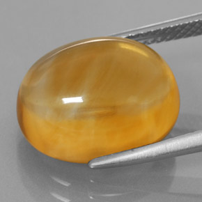 Citrino amarillo natural de 8,07 ct, corte óvalo, transparente